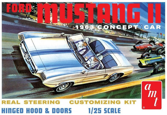 AMT 1/25 1963 Ford Mustang II Concept Car Model Kit