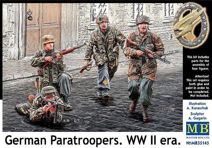 Masterbox 1/35 35145 German Paratroopers. WW II era