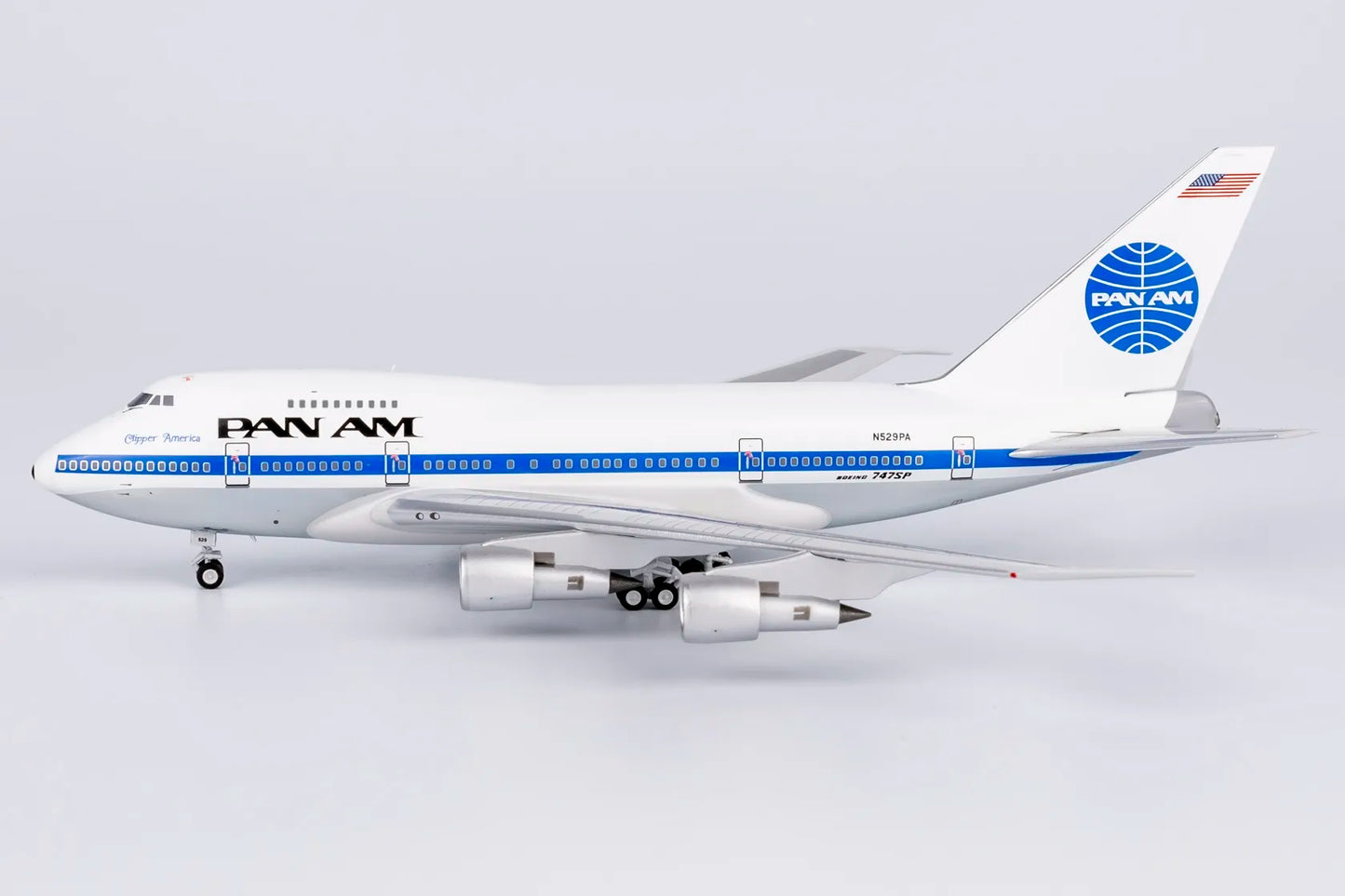 NG Models 1/400 Pan American World Airways - Pan Am 747SP N529PA  "Clipper America"