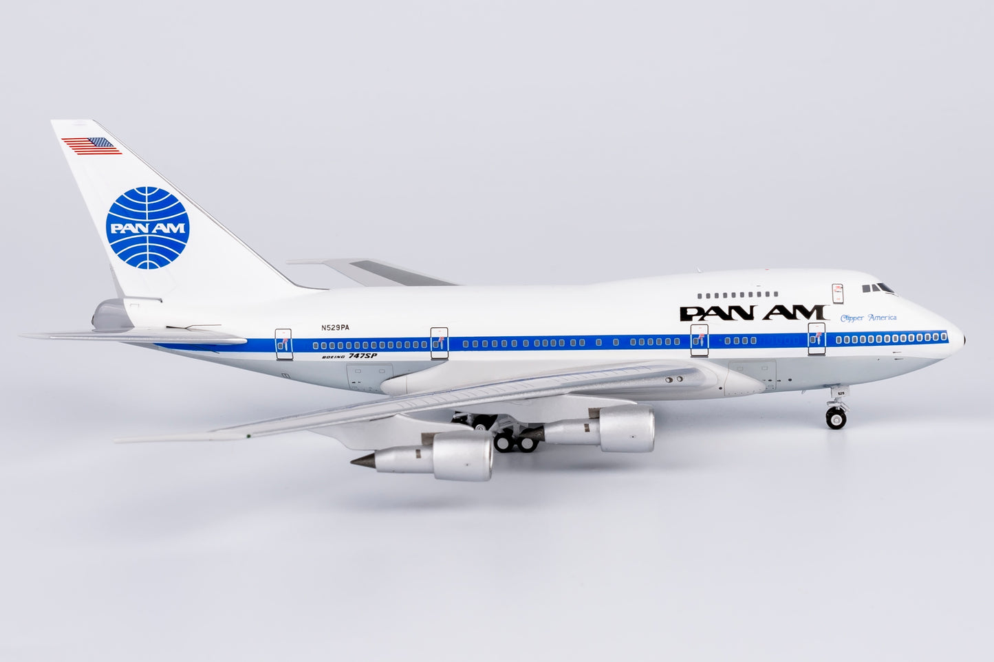 NG Models 1/400 Pan American World Airways - Pan Am 747SP N529PA  "Clipper America"
