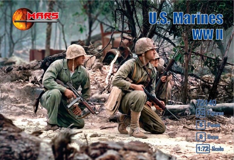 Mars 1/72 72140  U.S. Marines WWII