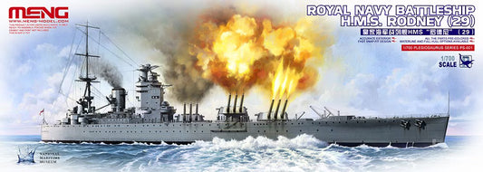 Meng Model 1/700 Royal Navy Battleship H.M.S. Rodney Model Kit