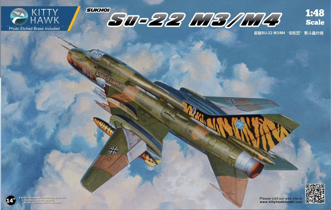 Kitty Hawk 1/48 Sukhoi Su-22 M3/M4 Model Aircraft Kit