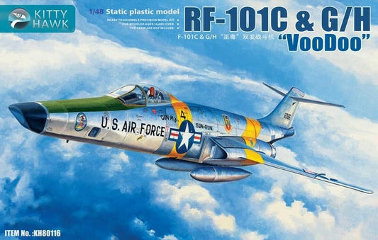 Kitty Hawk 1/48 RF-101C & G/H Voodoo Model Aircraft Kit