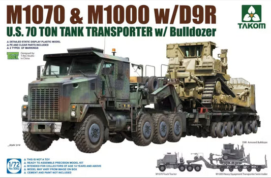 Takom 1/72 5002 M1070 & M1000 w/D9R Model Kit