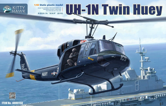 Kitty Hawk 1/48 UH-1N Twin Huey Model Aircraft Kit