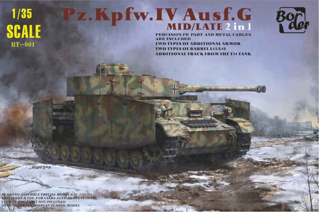 Border Model 1/35 Pz.Kpfw.IV Ausf.G Mid/Late 2 in 1 BT-001