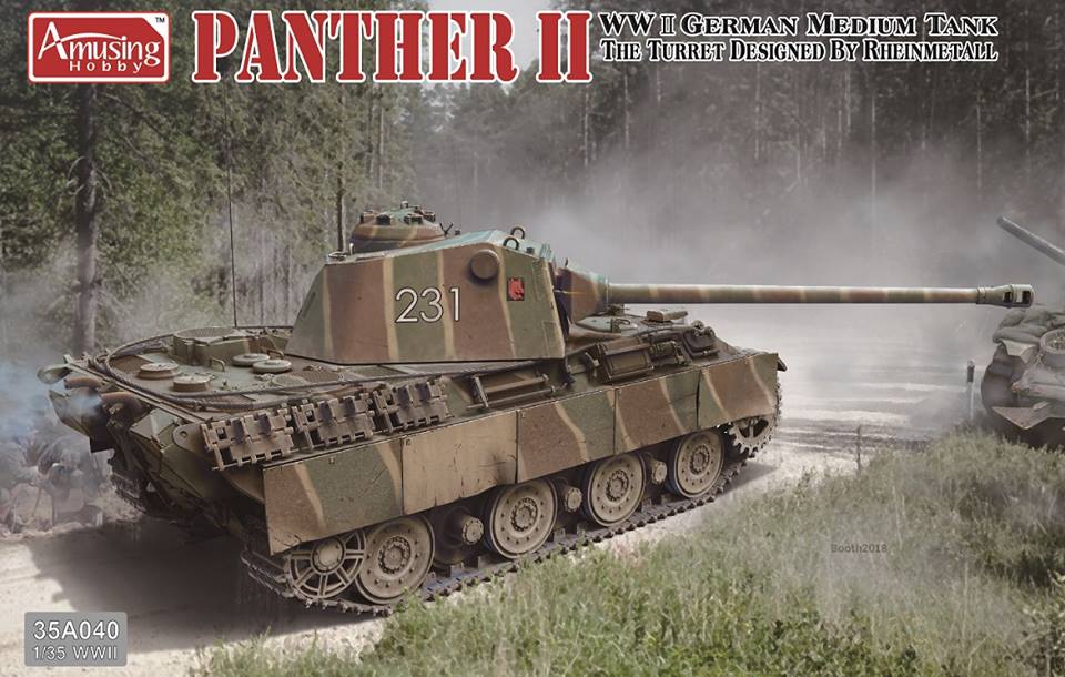 Amusing Hobby 1/35 Panther II Rheinmetall Turret