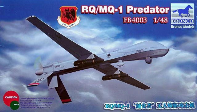 Bronco Models 1/48 RQ/MQ-1 Predator Model Aircraft Kit