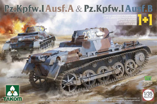 Takom 1/35 2145 Pz.Kpfw.I Ausf.A & Pz.Kpfw.I Ausf.B
