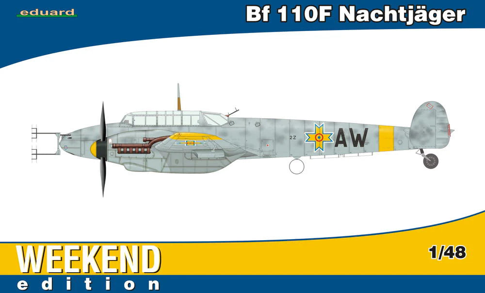 Eduard 1/48 Bf-110F NachtjŠger Weekend Edition Model Kit