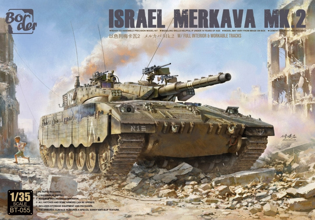 Border Model 1/35 Israel Merkava Mk.2 W/ Full Interior & Workable Tracks