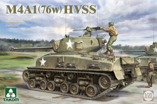 Takom 1/35 2205 M4A1 76(w) HVSS Model Tank Kit