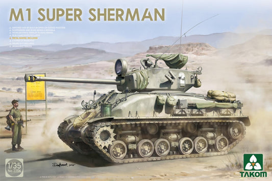 Takom 1/35 2206 M1 Super Sherman Model Tank Kit