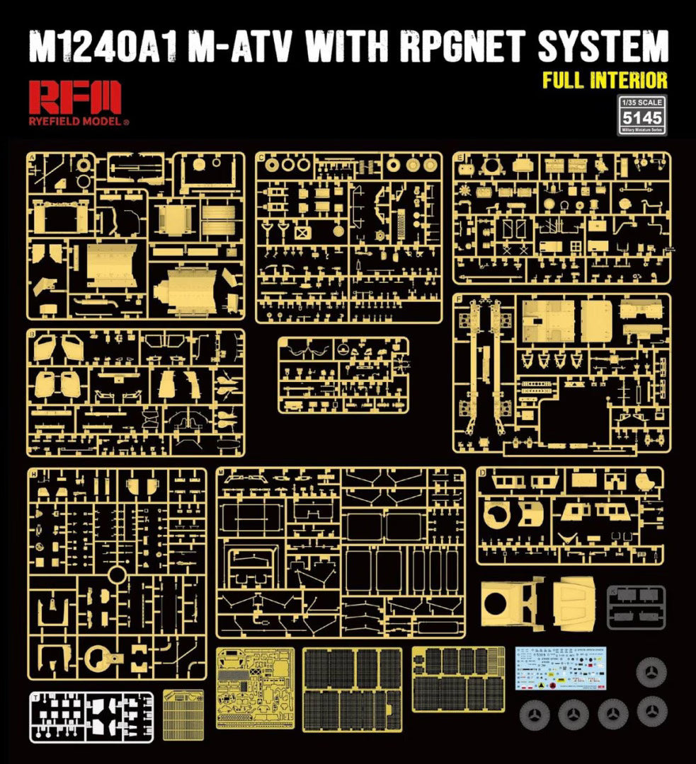 Rye Field 1/35 5145 U.S MRAP M1240A1 M-ATV with RPGNET System