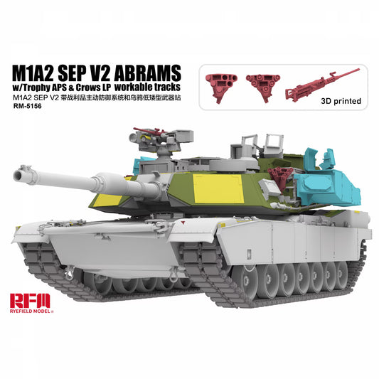 Rye Field 1/35 M1A2 SEP V2 w/Trophy APS & Crows LP & Workable Tracks 5156