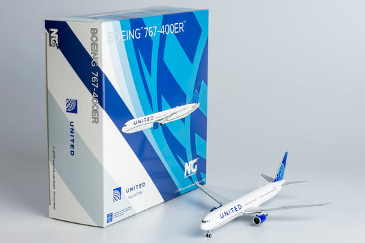 NG Models 1/400 United Airlines 767-400ER N77066 "Blue Evolution" livery CF6 engines New Mould