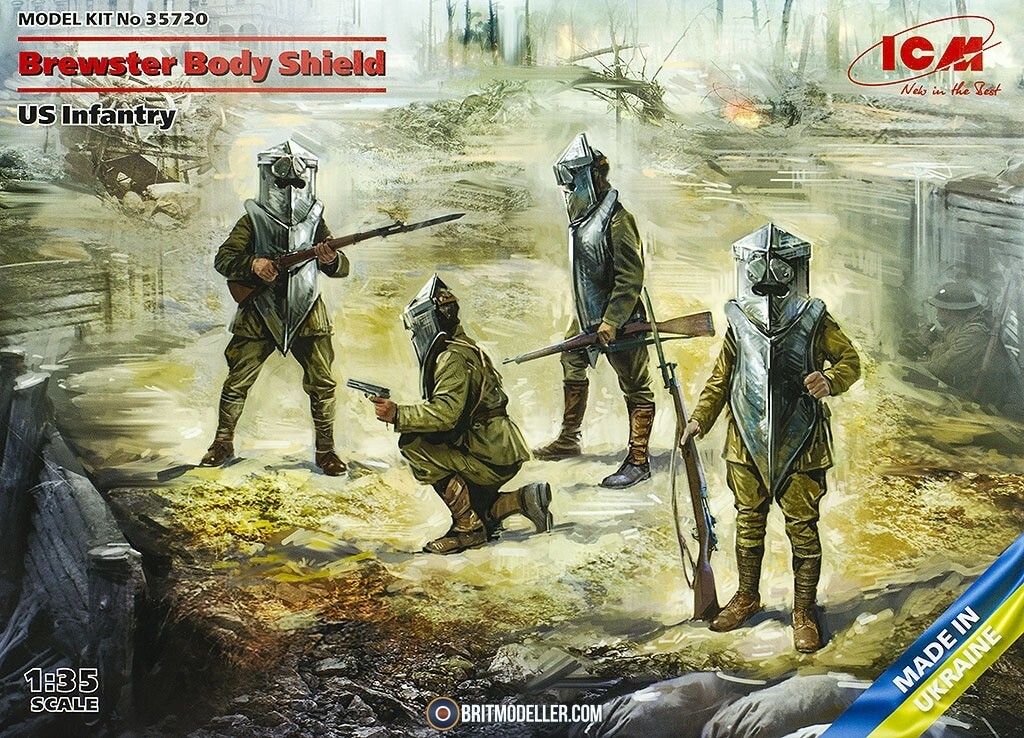 ICM 35720 1/35 Brewster Body Shield US Infantry Model Kit
