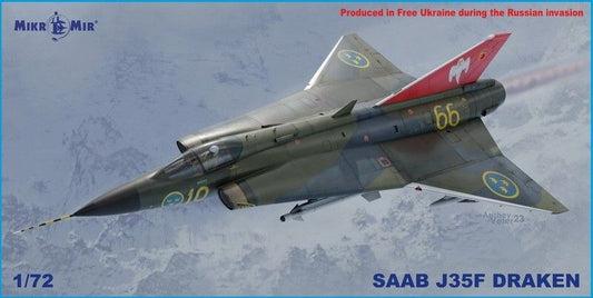 Mikro Mir 1/72 72-027 Saab J35F Draken Model Kit