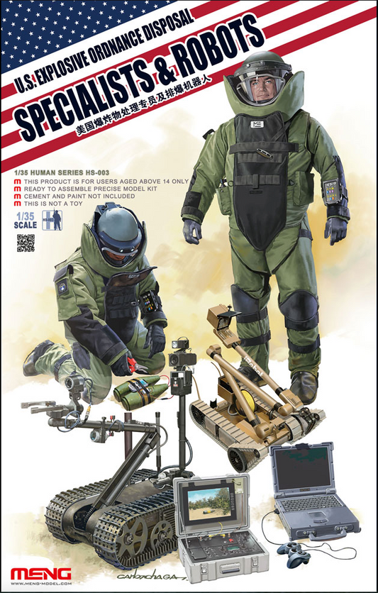 Meng Model 1/35 U.S. Explosive Ordnance Disposal Specialists