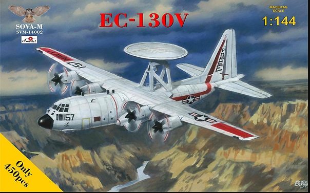 Sova Model  1/144 14002 EC-130V Model Kit