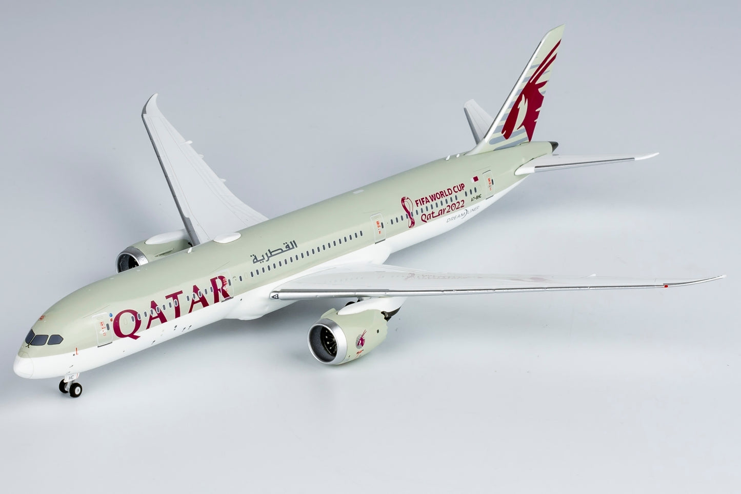 NG Models 1/400 Qatar Airways 787-9 Dreamliner A7-BHC with "FIFA World Cup Qatar 2022" sticker