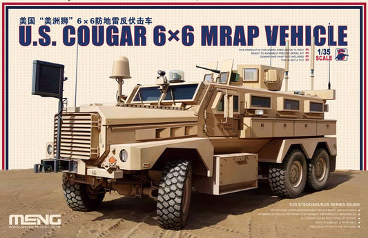 Meng Model 1/35 SS-005 U.S. Cougar 6x6 MRAP Vehicle Model Kit