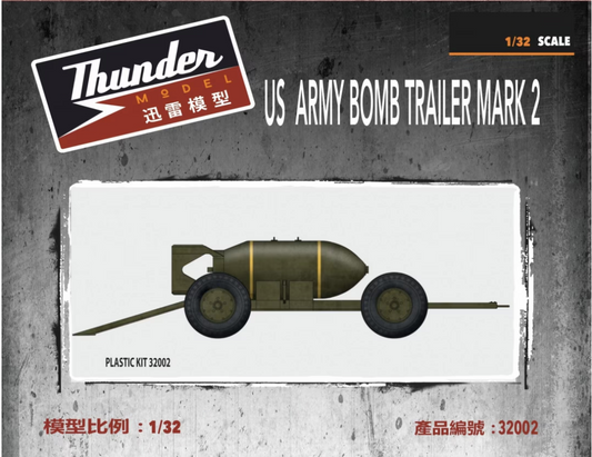 Thunder Model 1/32 US Army Bomb Trailer Mark 2