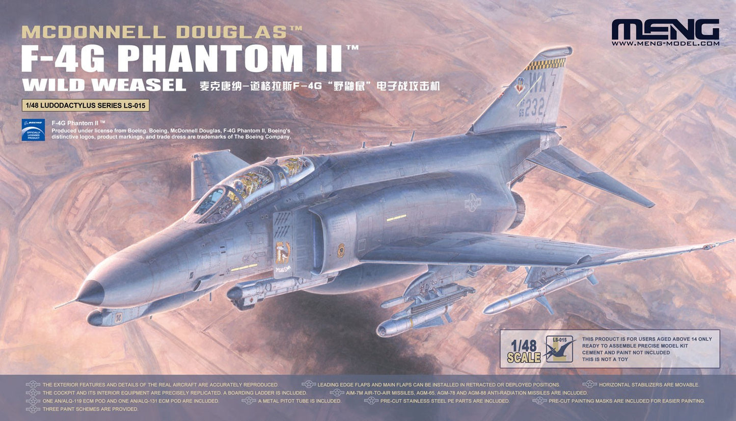 Meng Model 1/48 LS-015 McDonnell Douglas F-4G Phantom II Wild Weasel