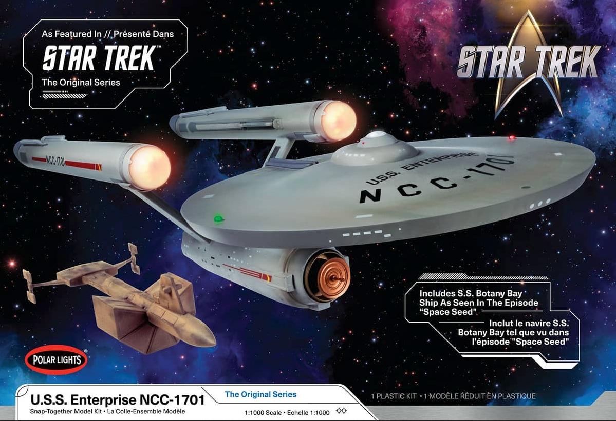 Polar Lights  1/1000 Star Trek Original Series U.S.S. NCC-1701 Enterprise  SNAP