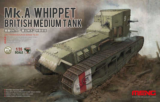 Meng Model 1/35 TS-021 Mk.A Whippet British Medium Tank
