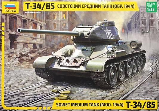 Zvezda 1/35 T-34/85 Soviet Medium Tank (MOD 1944) Model Kit
