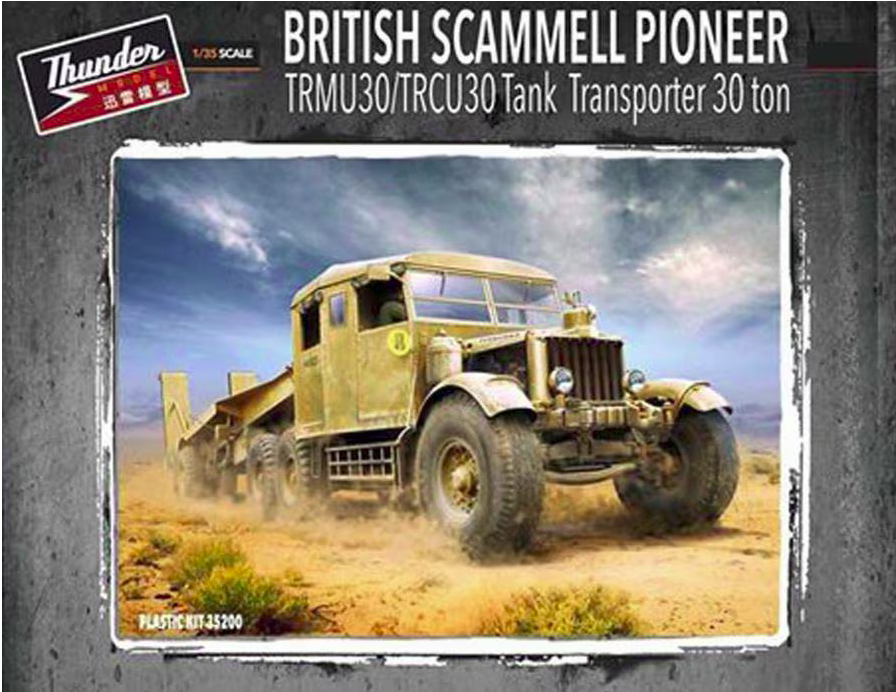 Thunder Model 1/35 British Scammell Pioneer TRMU30/TRCU30 Tank Transporter