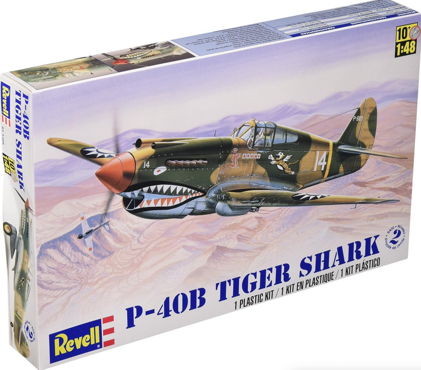 Revell 1/48 P-40B 15209 Tiger Shark Model Aircraft Kit