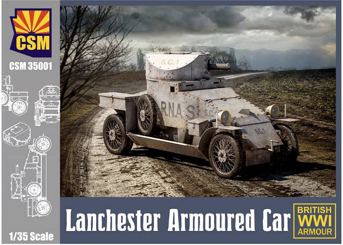 Copper State Models 1/35 Lanchester Armoured Car British WWI Armour