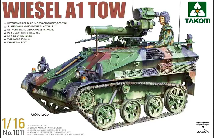 Takom 1/16 1011 Wiesel A1 Tow Model Kit