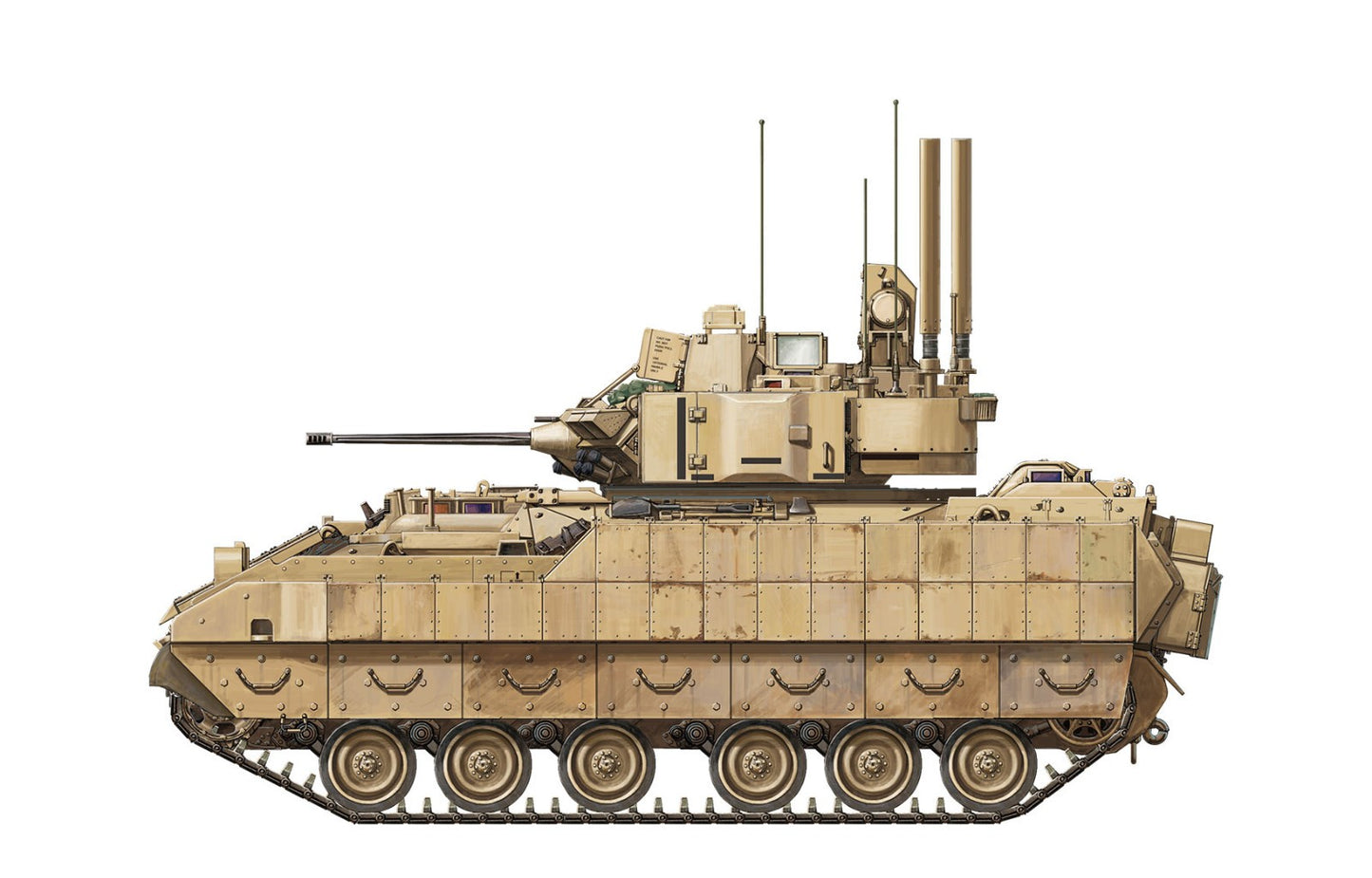 Meng Model 1/35 U.S. CAVALRY FIGHTING VEHICLE M3A3 BRADLEY w/BUSK III