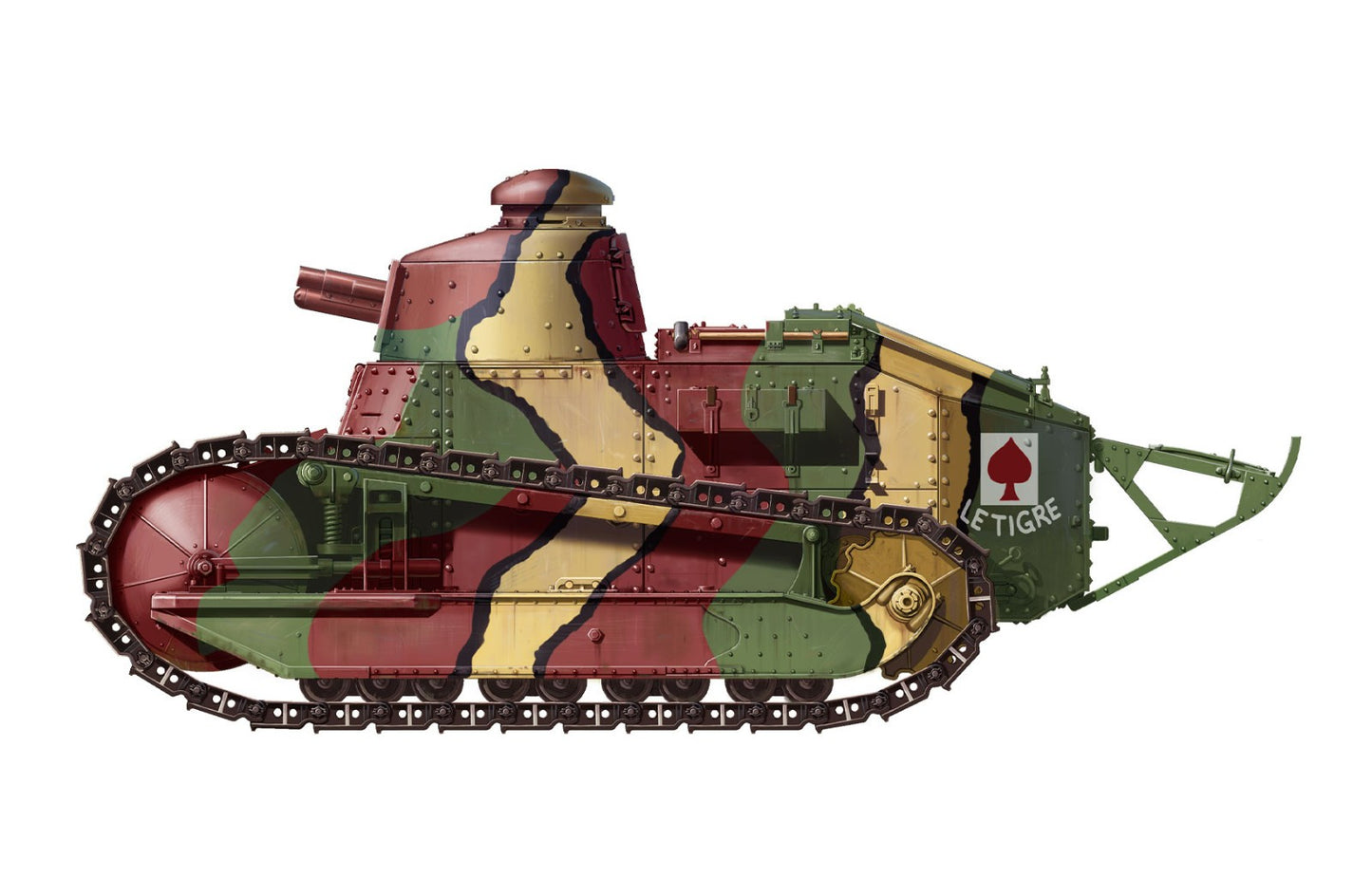 Meng Model 1/35 TS-008 French FT-17Light Tank (Cast Turret) WWI