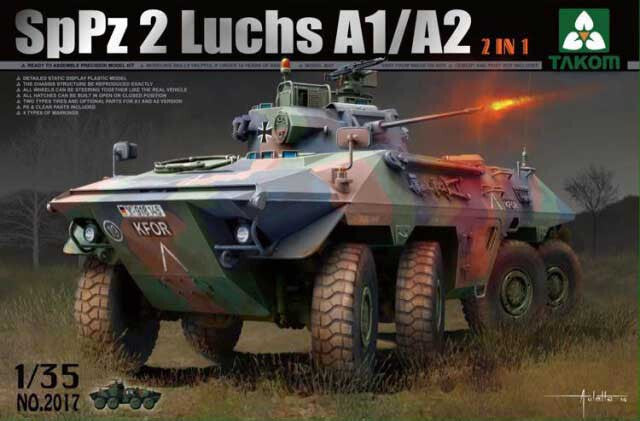 Takom 1/35  2017 SpPz 2 Luchs A1/A22 in 1