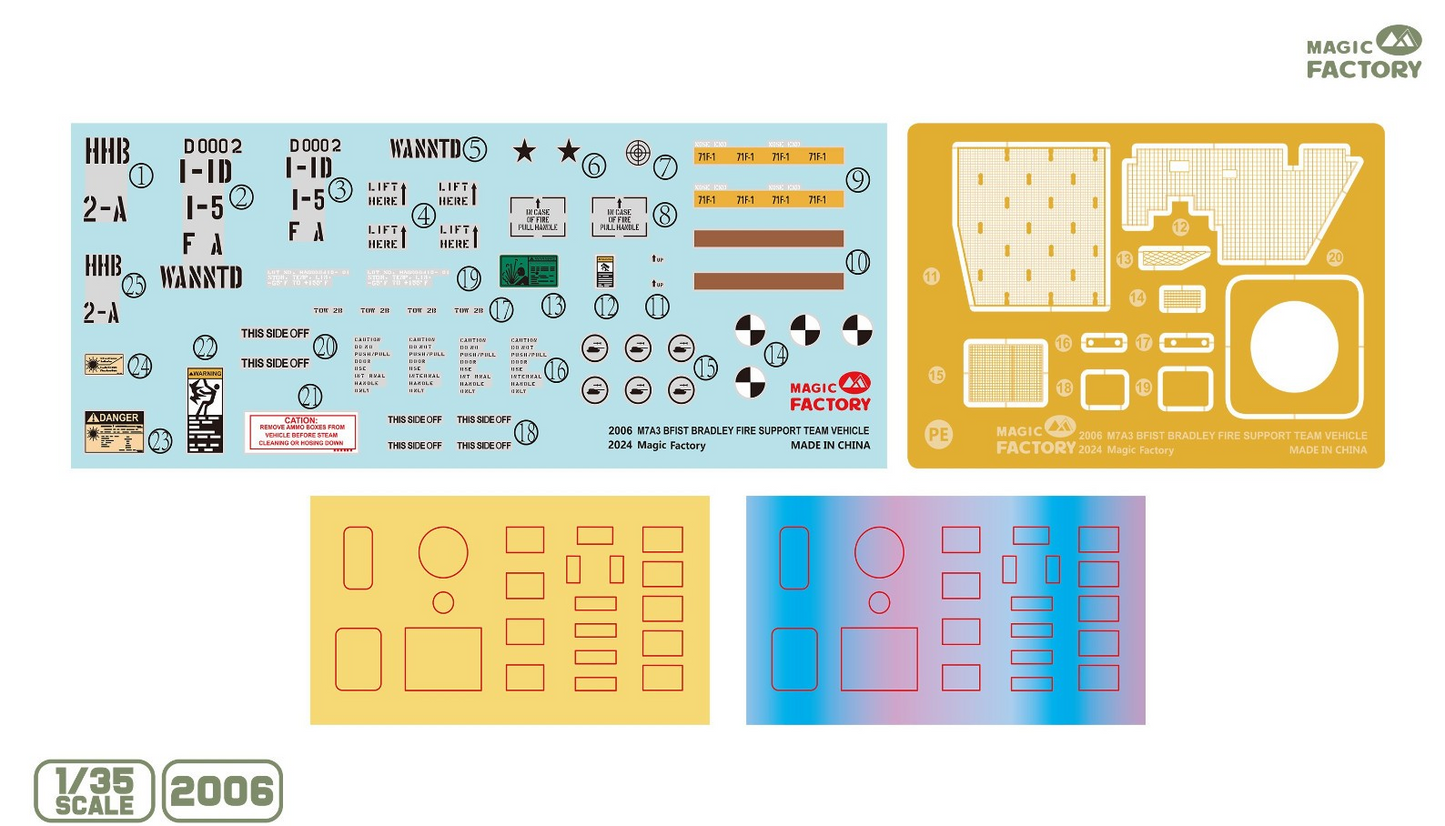 Magic Factory 1/35 2006 M7A3 BFIST Bradley Fire Support Team Vehicle