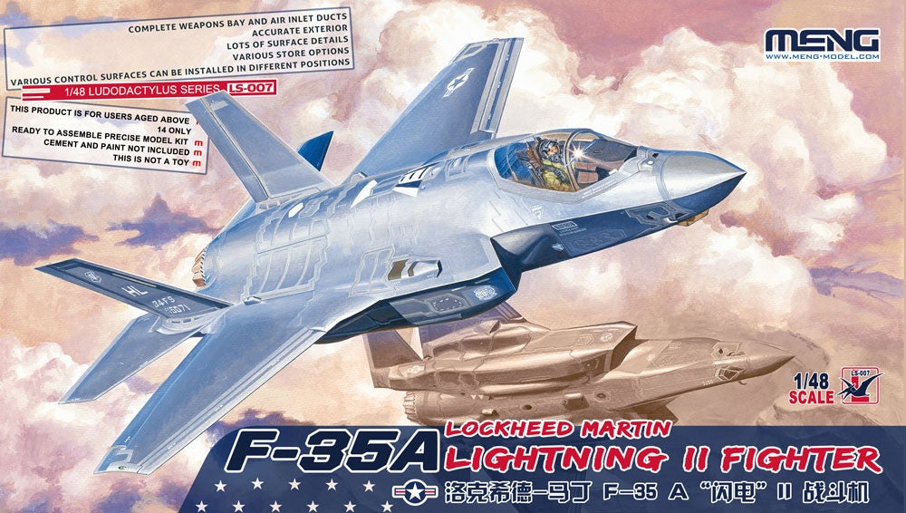 Meng Model 1/48 LS-007 Lockheed Martin F-35A Lightning II
