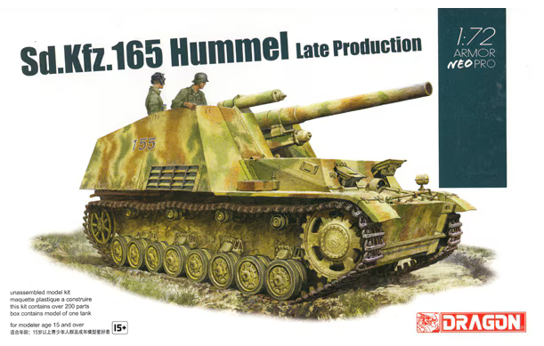 Dragon 1/72 Sd.Kfz. 165 Hummel (late production)w/ Neo Tracks