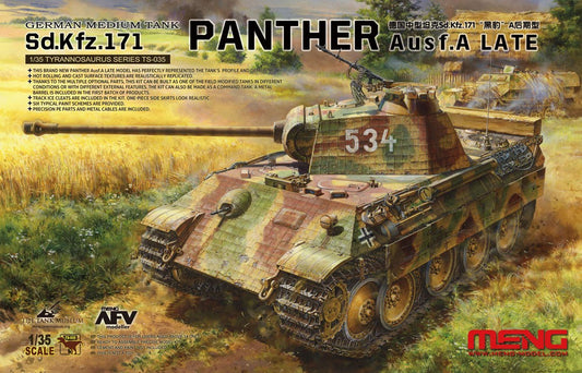Meng Model 1/35 TS-035 German Medium Tank Sd.Kfz. 171 Panther Ausf. A Late