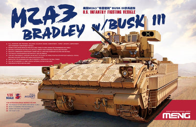 Meng Model 1/35 M2A3 Bradley w/BUSK III U.S. Infantry Fighting Vehicle