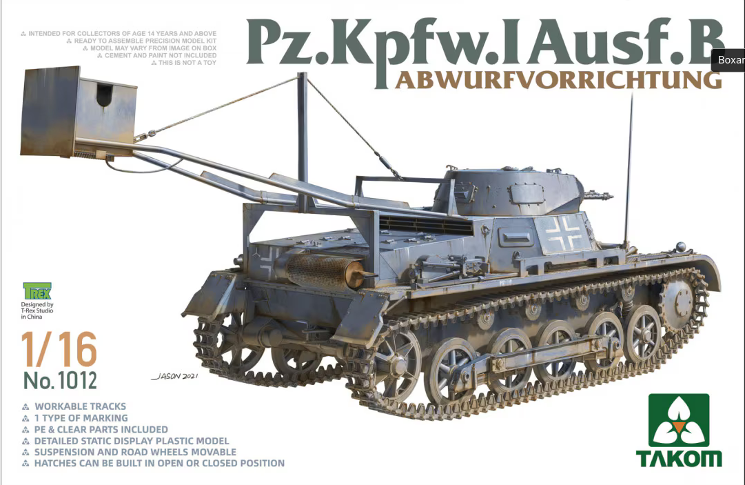 Takom 1/16 1012  Pz.Kpfw. I Ausf.B Abwurfvorrichtung