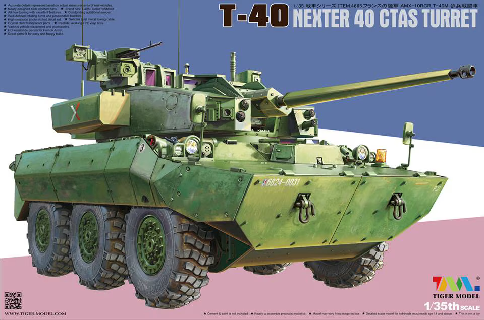 Tiger Model 1/35 T-40 NEXTER 40 CTAS Turret