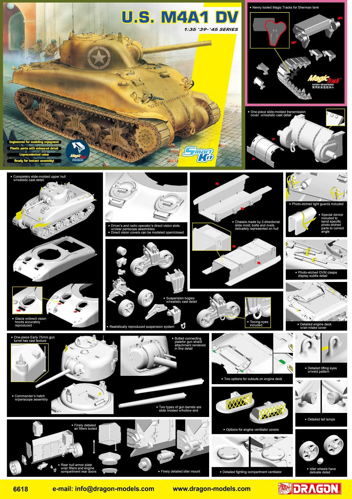Dragon 1/35 6619 M4A1 DV w/Magic Tracks