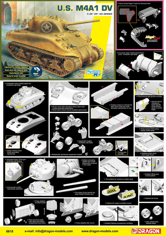 Dragon 1/35 6619 M4A1 DV w/Magic Tracks