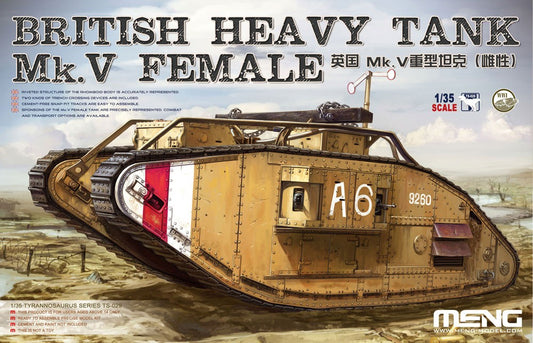Meng Model 1/35 TS-029 British Heavy Tank Mk.V Female