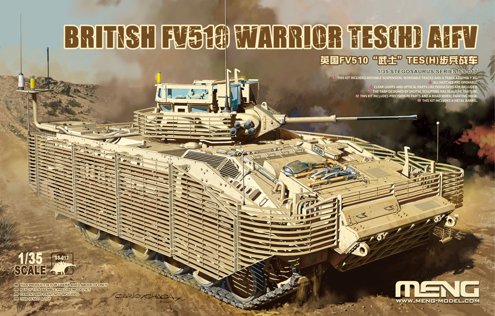 Meng Model 1/35 British FV510 Warrior TES(H) AIFV Model Kit